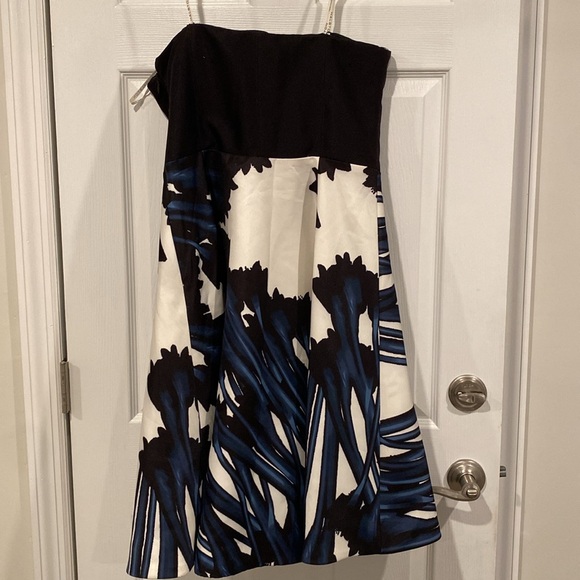 NWT! $395 Halston Heritage Strapless Dress - Size 10 - Ink Crocus NEW WITH TAGS! - Picture 9 of 16